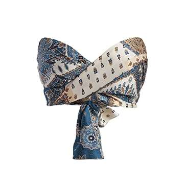 ZAFUL Women's Bohemian Bandana Top Criss Cross Sexy Tops Boho Halter Wrap Crop Top