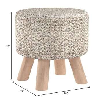 Christopher Knight Home Montana Fabric Stool, Grey