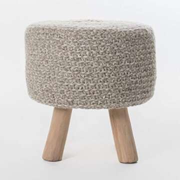 Christopher Knight Home Montana Fabric Stool, Grey