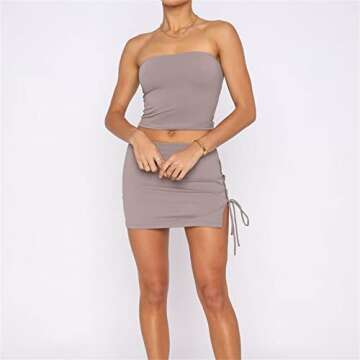 Women's Sexy 2 Piece Summer Outfits Stylish Y2K Design