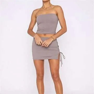 Women's Sexy 2 Piece Summer Outfits Stylish Y2K Design