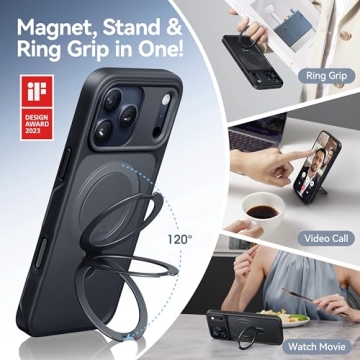 CASEKOO iPhone 17 Pro Max Case with Invisible Stand