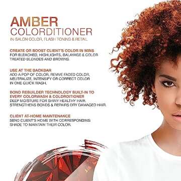Celeb Luxury Gem Lites Amber Colorditioner, Color Depositing Conditioner with Bondfix Bond Rebuilder...