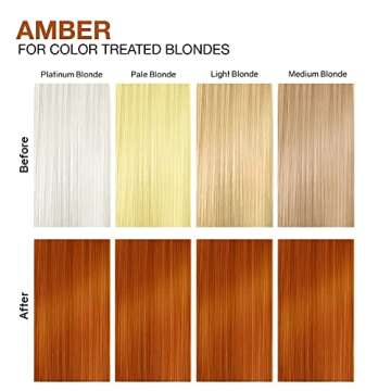Celeb Luxury Gem Lites Amber Colorditioner, Color Depositing Conditioner with Bondfix Bond Rebuilder, Semi Permanent Hair Colour Glaze, Maintains and Refreshes Copper to Medium Auburn Tones
