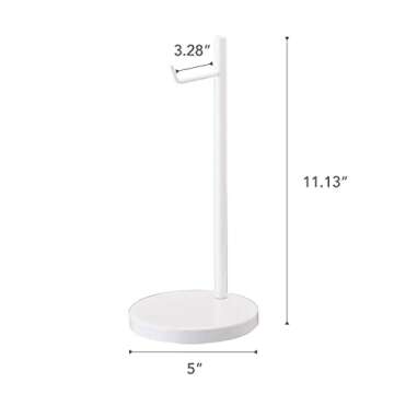 Yamazaki Home Office Desk Headphone Stand - Headset Holder - Round Base, Round, Steel