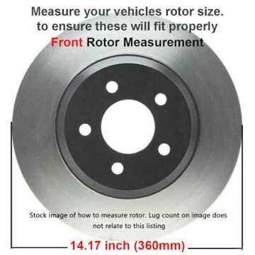 Detroit Axle Front Brake Kit for Chrysler 300 Dodge Challenger