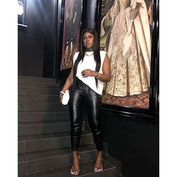 LISHAN Women's Clear Stiletto Flip Flops Slip on 4in High Heel Mule Slides Square Large Size Open Toe Thong Sandal Shoes Silver Size 13