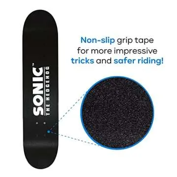 Sakar Sonic the Hedgehog Skateboard for Kids and Teens