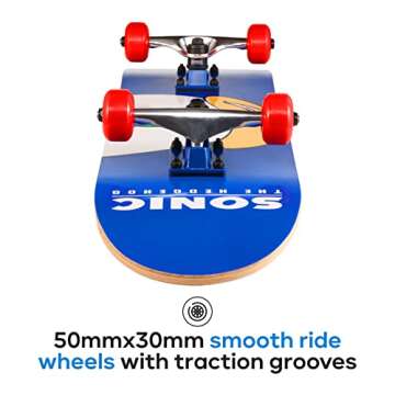 Sakar Sonic the Hedgehog Skateboard for Kids and Teens