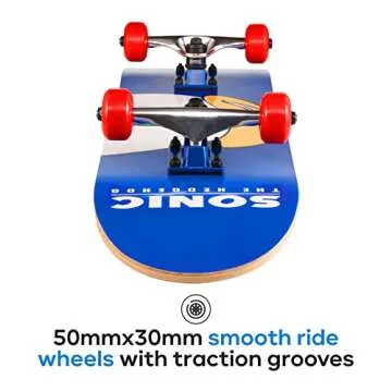 Sakar Sonic the Hedgehog Skateboard for Kids and Teens