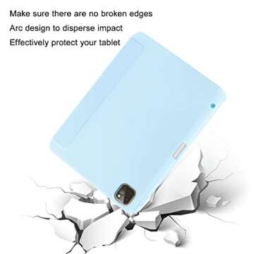 SIWENGDE Case for iPad Pro 11 Inch 4th/3rd/2nd Generation 2022/2021/2020 with Pencil Holder [Support...