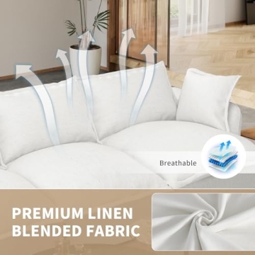 Gtilzria Modular Cloud Sectional Sofa - Cozy U-Shaped Couch