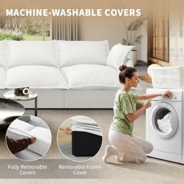 Gtilzria Modular Cloud Sectional Sofa - Cozy U-Shaped Couch