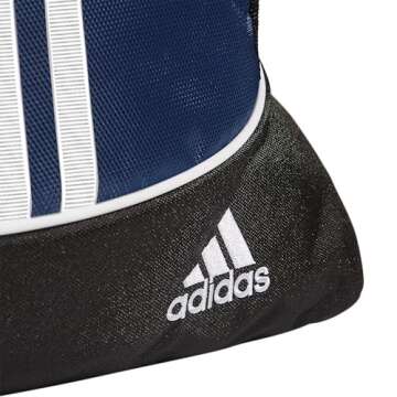 adidas Unisex Alliance Sackpack (12L) Lightweight Athletic Small Drawstring Sports Workout Bag, Team Navy Blue, One Size