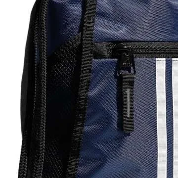 adidas Unisex Alliance Sackpack (12L) Lightweight Athletic Small Drawstring Sports Workout Bag, Team Navy Blue, One Size