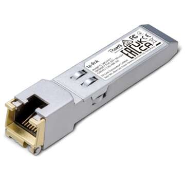 TP-Link TL-SM5310-T | 10GBase-T RJ45 SFP+ Module | 10G Copper SFP+ Transceiver | SFP+ to Ethernet | ...