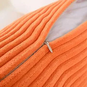 Mernette Soft Corduroy Throw Pillow Covers Set of 2