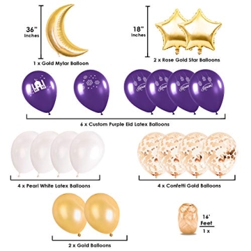 Stunning Ramadan & Eid Balloon Kit for Celebrations