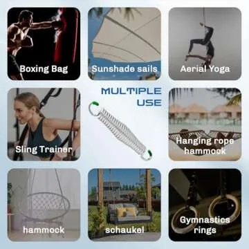 2Pack Premium Porch Swing Springs,1300lb Heavy Duty Springs, Rust Resistant Swing Springs, Spring for Swing Hammock Hanging Chair Spring for Hammock Spring,Porch Swings