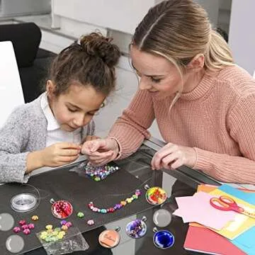 Csdtylh 170Pcs Pendant Trays Kit, Round Cabochon and Tray, Alloy Tray Charms Bulk, Bezel Pendant Trays for Homemade Jewelry, Necklaces, DIY Crafts, Resin Art, Paint Pour Skins and Costume Jewelry