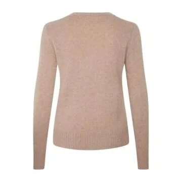 Style Republic 100% Pure Cashmere Long Sleeve Crew Neck Sweater for Women