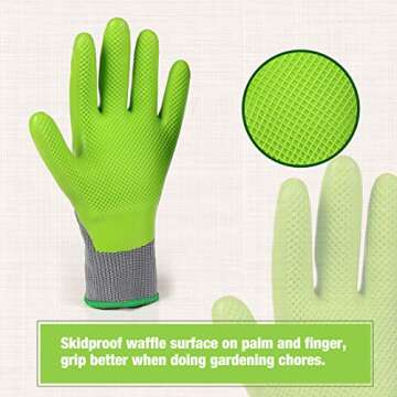 WORKPRO Garden Gloves - Eco-Friendly & Durable 6 Pairs