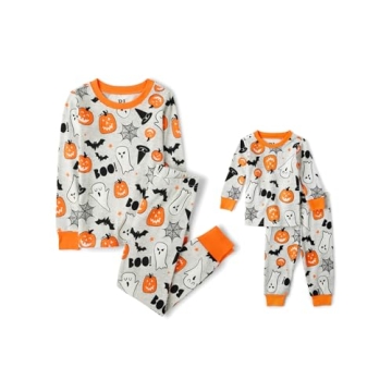 Matching Halloween Pajama Sets for Kids & Toddlers - Pumpkin & Ghosts