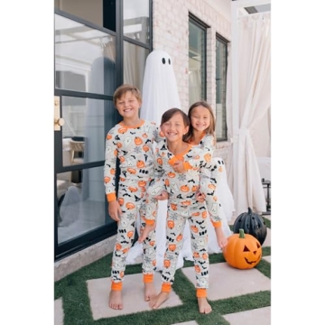 Sibling Matching Halloween Pajamas - Ghosts & Pumpkins