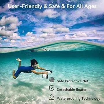 WINDEK SUBLUE WhiteShark Mix Underwater Scooter with Action Camera Mount Dual Motor 40M Waterproof for Water Sports Swimming Pool & Diving & Snorkeling & Sea Adventures