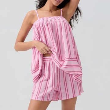 Pivanzore Y2K Striped Pajama Set for Women