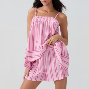 Pivanzore Y2K Striped Pajama Set for Women