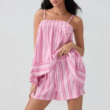 Pivanzore Y2K Striped Pajama Set for Women