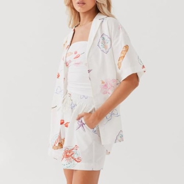 DSORVICD Women's Stylish 2 Piece Beach Pajamas Set