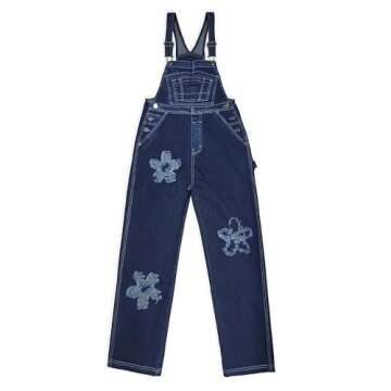 Stylish Hybrid Stretch Denim Overalls for Women, Darkwash
