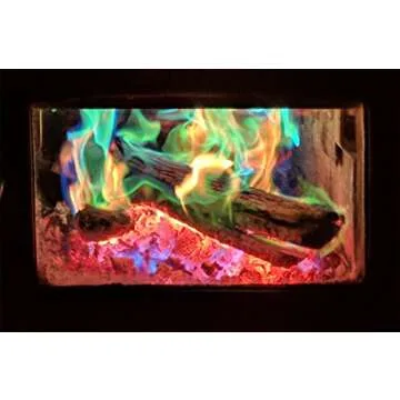 Mystical Fire Color Changing Packets Fire Pits Campfire Long-Lasting Enchanted Multi-Color Magical Family Fun for Indoor Fireplace or Outdoor Use 0.882 Ounces 25 Pack