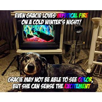 Mystical Fire Color Changing Packets Fire Pits Campfire Long-Lasting Enchanted Multi-Color Magical Family Fun for Indoor Fireplace or Outdoor Use 0.882 Ounces 25 Pack