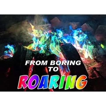 Mystical Fire Color Changing Packets Fire Pits Campfire Long-Lasting Enchanted Multi-Color Magical Family Fun for Indoor Fireplace or Outdoor Use 0.882 Ounces 25 Pack