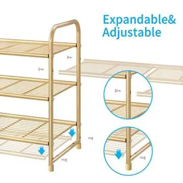 Stylish Simple Trending 3-Tier Stackable Shoe Rack