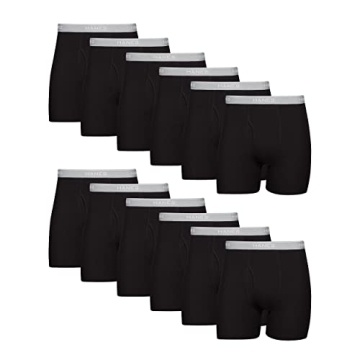 Hanes Men's Underwear Briefs - 12 Pack of Comfortable Boxer Briefs