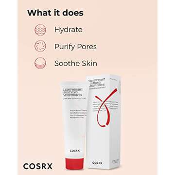 COSRX AC Collection Lightweight Soothing Moisturizer, 80ml / 2.70 fl.oz | EWG Green Grade, Oil-Free,...