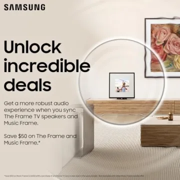 SAMSUNG 55-Inch Class QLED 4K The Frame LS03B Series, Quantum HDR, Art Mode, Anti-Reflection Matte Display, Slim Fit Wall Mount Included, Smart TV w/ Alexa Built-In (QN55LS03BAFXZA)