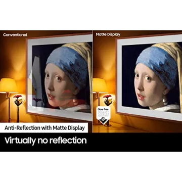 SAMSUNG 55-Inch Class QLED 4K The Frame LS03B Series, Quantum HDR, Art Mode, Anti-Reflection Matte Display, Slim Fit Wall Mount Included, Smart TV w/ Alexa Built-In (QN55LS03BAFXZA)