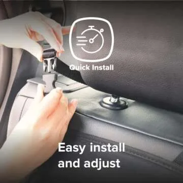 Diono Seat Guard Complete, Full Size Car Seat Protector for Under Child Car Seat, Crash Tested, Raised Edges, Thick Padding & Non Slip Backing for Durable Protection, Black