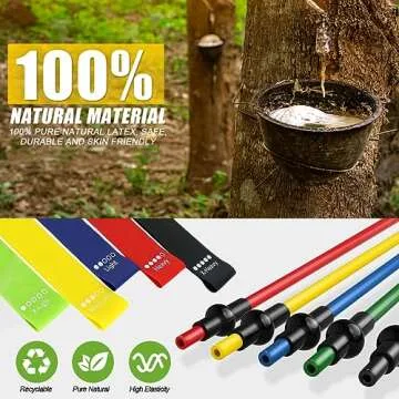 23 Pack Resistance Bands Set Workout Bands, 5 Stackable Exercise Bands 5 Loop Resistance Bands 2 Core Sliders, Door Anchor Handles Ankle Straps Carry Bag Instant Cooling Towel Wrist Wraps