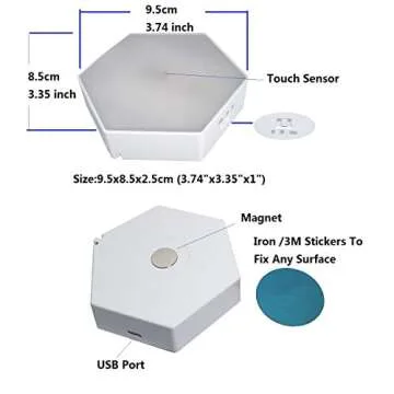 Smart Hexagon LED Lights Colorful RGB Touch Control Panels