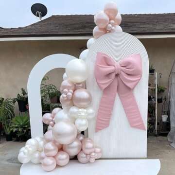 Pearl White Balloons 12 inch, White Latex Balloons 50pcs Party Balloons for Wedding Engagement Bridal Baby Shower Birthday Party Decorations