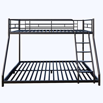 GRAYELL Metal Bunk Bed Twin Over Full - Heavy Duty & Safe  