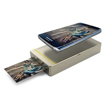 Kodak Mini Portable Mobile Instant Photo Printer - Wi-Fi & NFC Compatible - Wirelessly Prints 2.1 x 3.4" Images, Advanced DyeSub Printing Technology (White) Compatible with Android & iOS