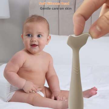 Baby Diaper Cream Spatula - Baby Diaper Rash Cream Applicator for Butt Paste Diaper Cream - Newborn ...