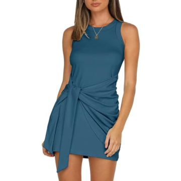LIYOHON Women's Summer Casual Beach Dress - Flattering Fit and Vibrant Colors